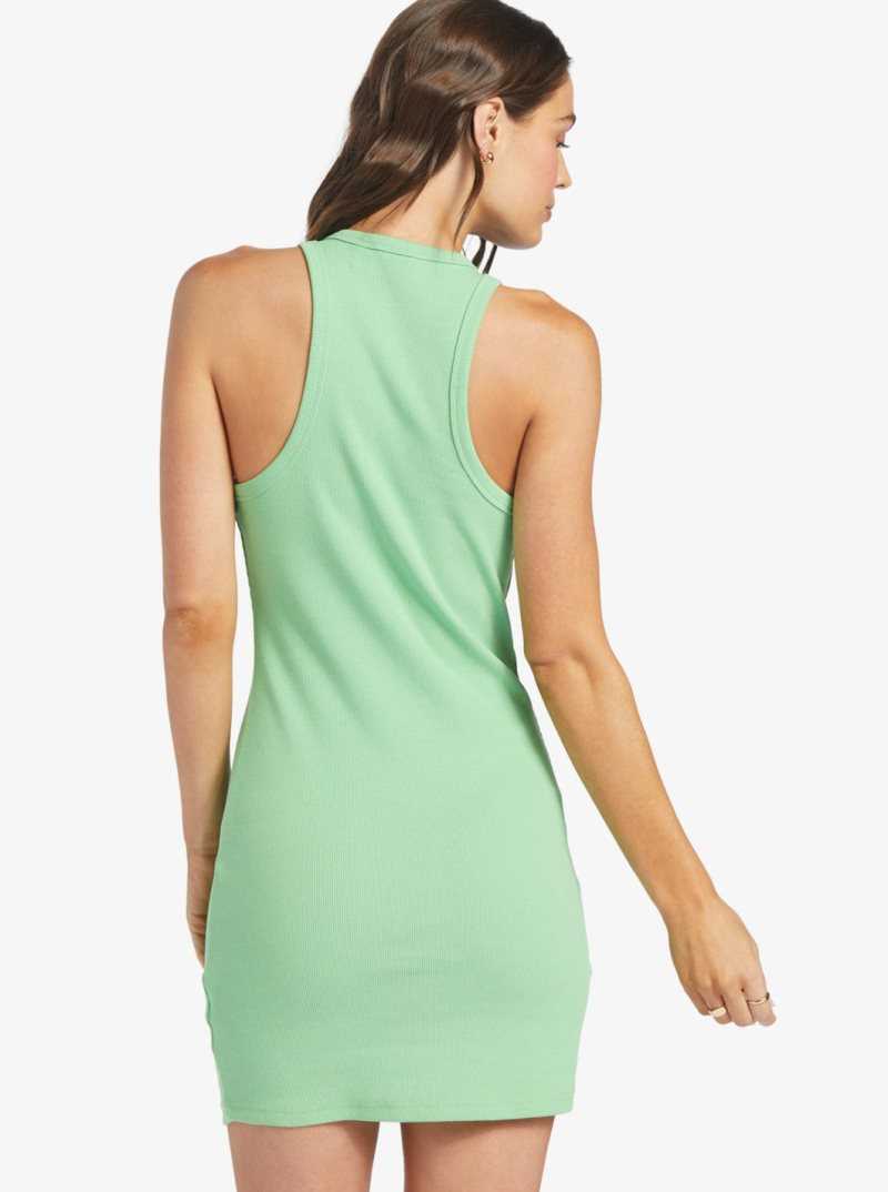 Absinthe Green Roxy Bright Boardwalk High Knit Dress | MLQSUI347