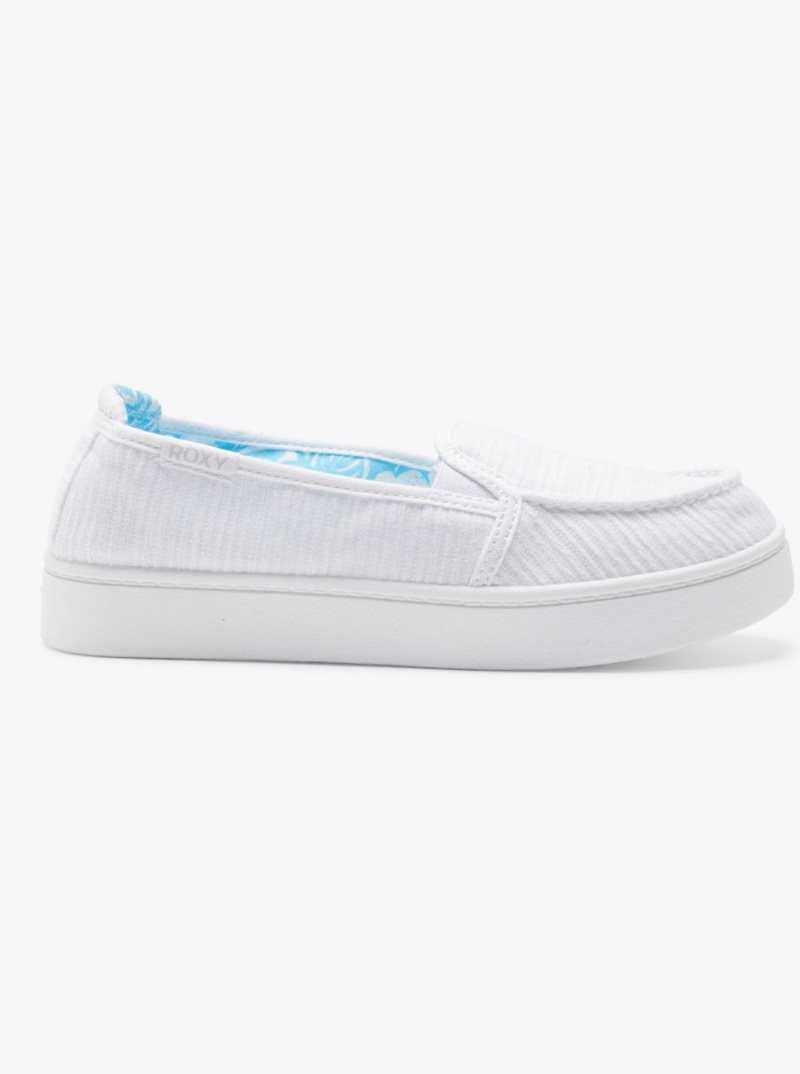 Alloy/White Roxy Minnow Plus Shoes | IMKHGD753