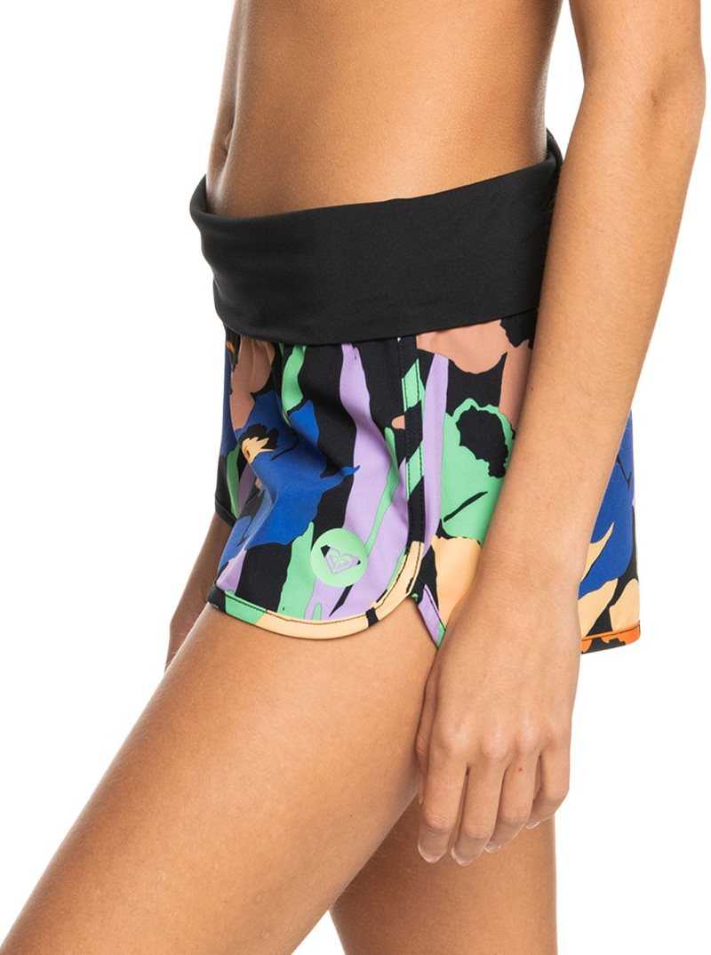 Anthracite Flower Jammin Roxy Endless Summer Printed 2' Boardshorts | QVGHBK396