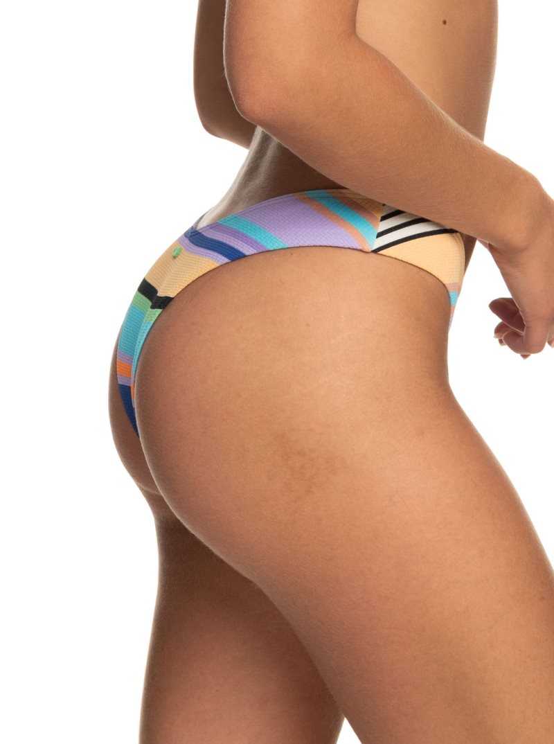 Anthracite Good Vibration Swim Roxy Color Jam Cheeky Bikini Bottoms | GZRQMN417