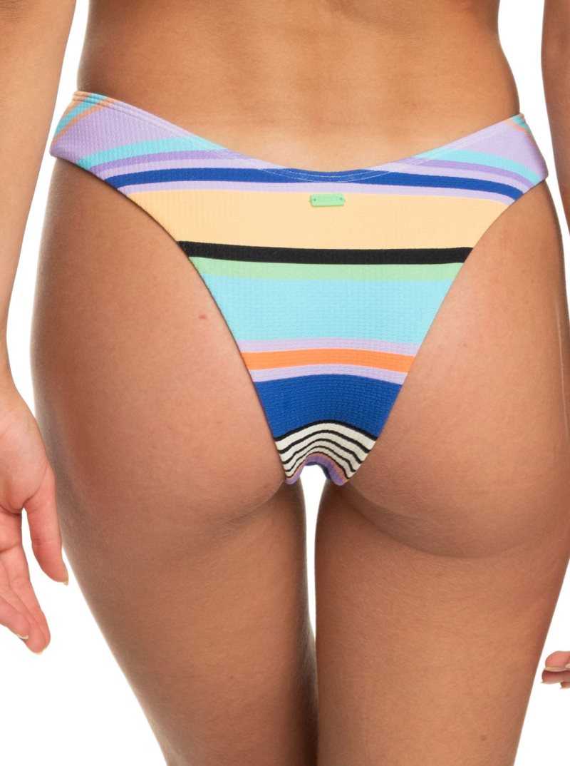 Anthracite Good Vibration Swim Roxy Color Jam Cheeky Bikini Bottoms | GZRQMN417