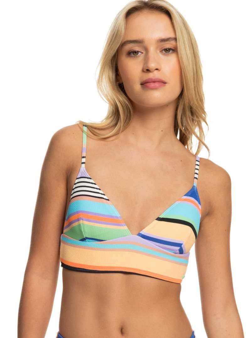 Anthracite Good Vibration Swim Roxy Color Jam Tank Bikini Top | LVHZDM098