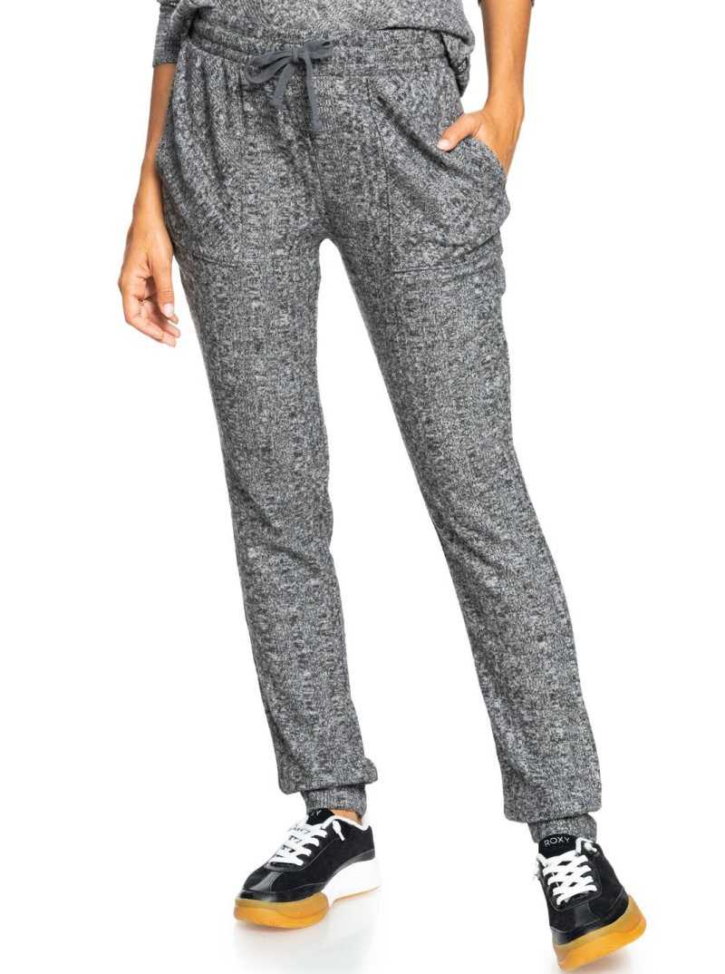 Anthracite Heather Roxy High Tide Non-Denim Pants | WFHPXS306