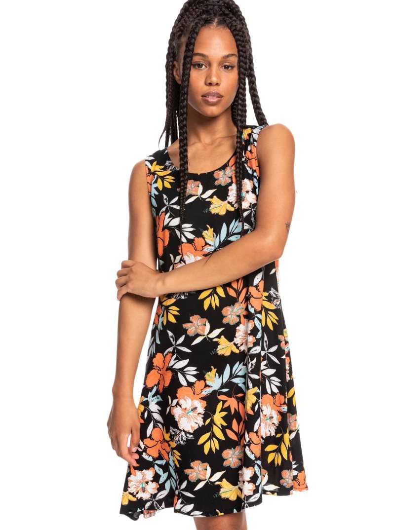 Anthracite Island Vibes Roxy Sweet Whisper Woven Dress | LKTCGP952