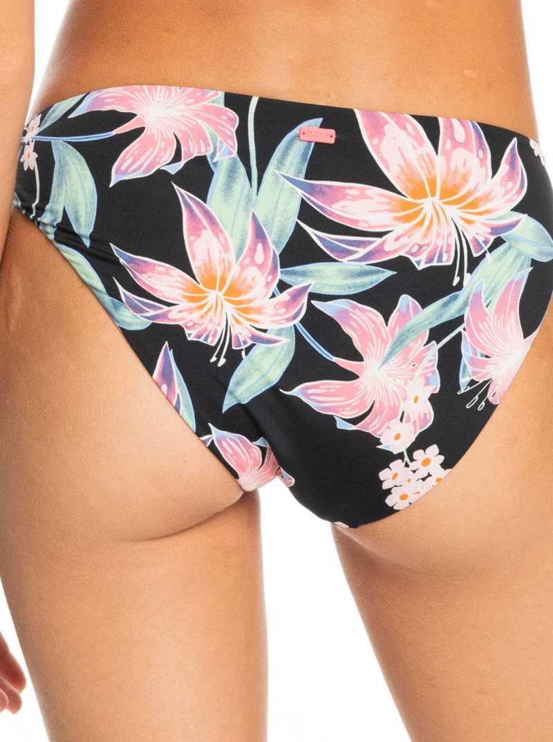 Anthracite Paradise Found S Roxy Printed Beach Classics Hipster Bikini Bottoms | QBSXTJ480