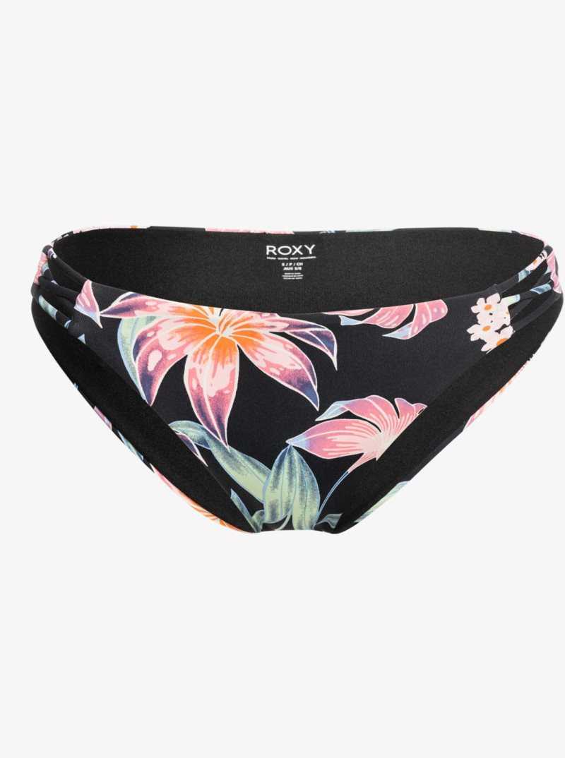 Anthracite Paradise Found S Roxy Printed Beach Classics Hipster Bikini Bottoms | QBSXTJ480