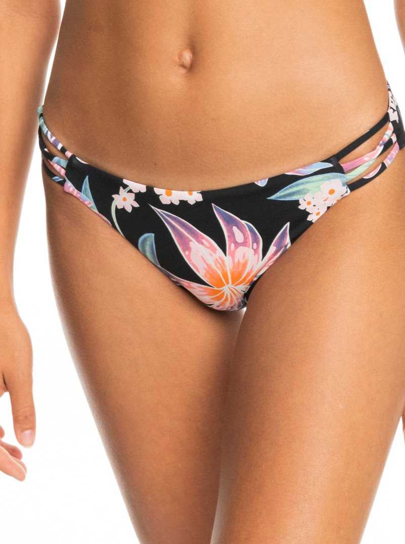 Anthracite Paradise Found S Roxy Printed Beach Classics Hipster Bikini Bottoms | QBSXTJ480