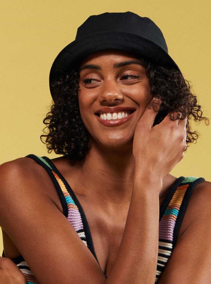 Anthracite Roxy Almond Milk Bucket Hat | YHKTMD923