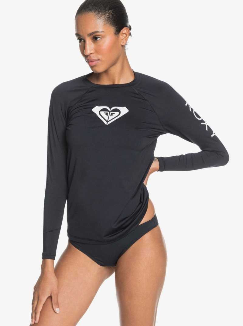 Anthracite Roxy Beach Classics Long Sleeve UPF 50 Rashguard | RZKGDE617