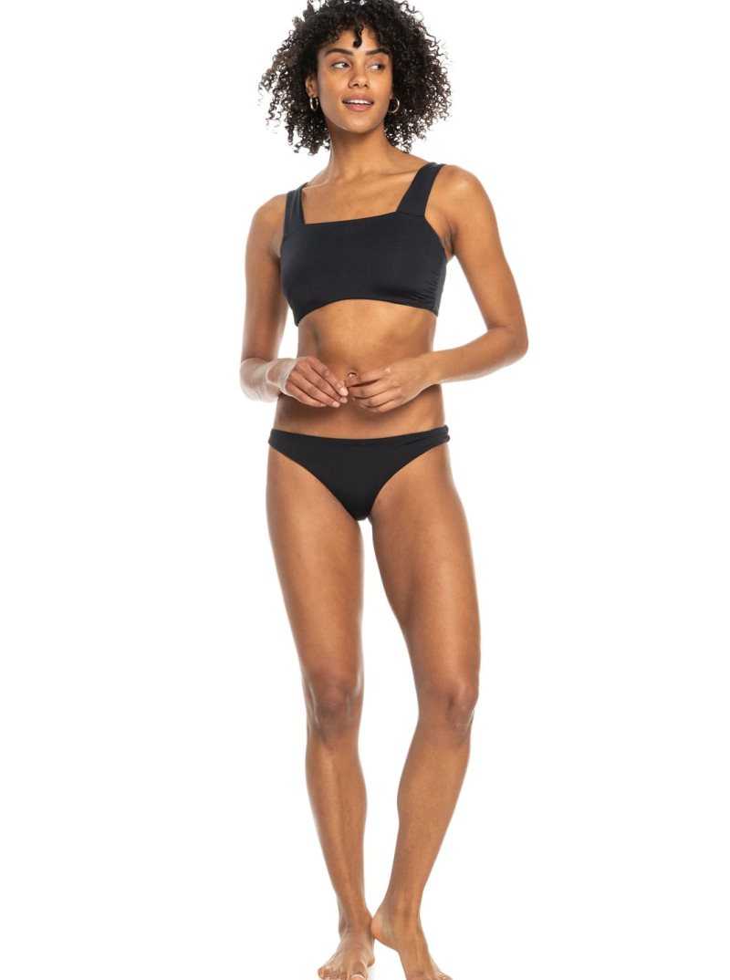 Anthracite Roxy Beach Classics Mini Bikini Bottoms | KTNVGF360