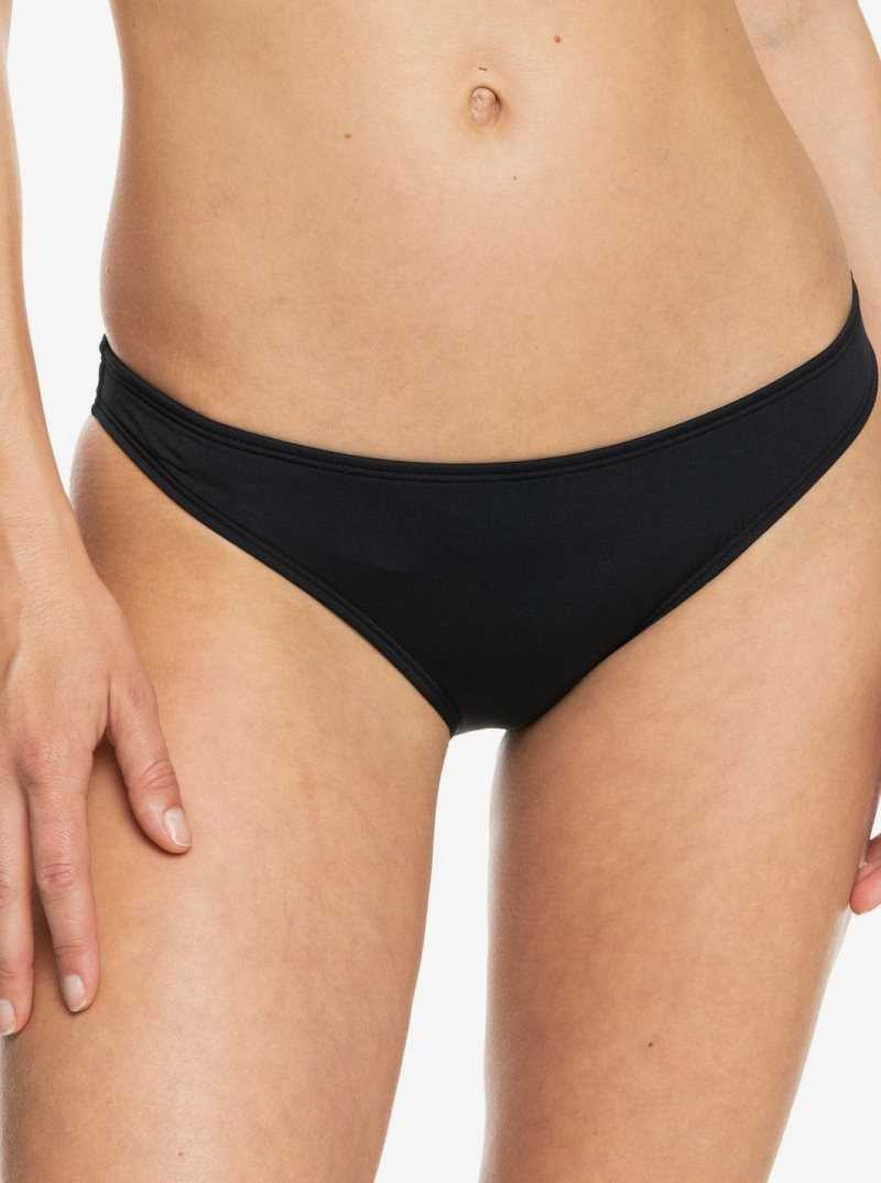 Anthracite Roxy Beach Classics Moderate Bikini Bottoms | UYRQXO314