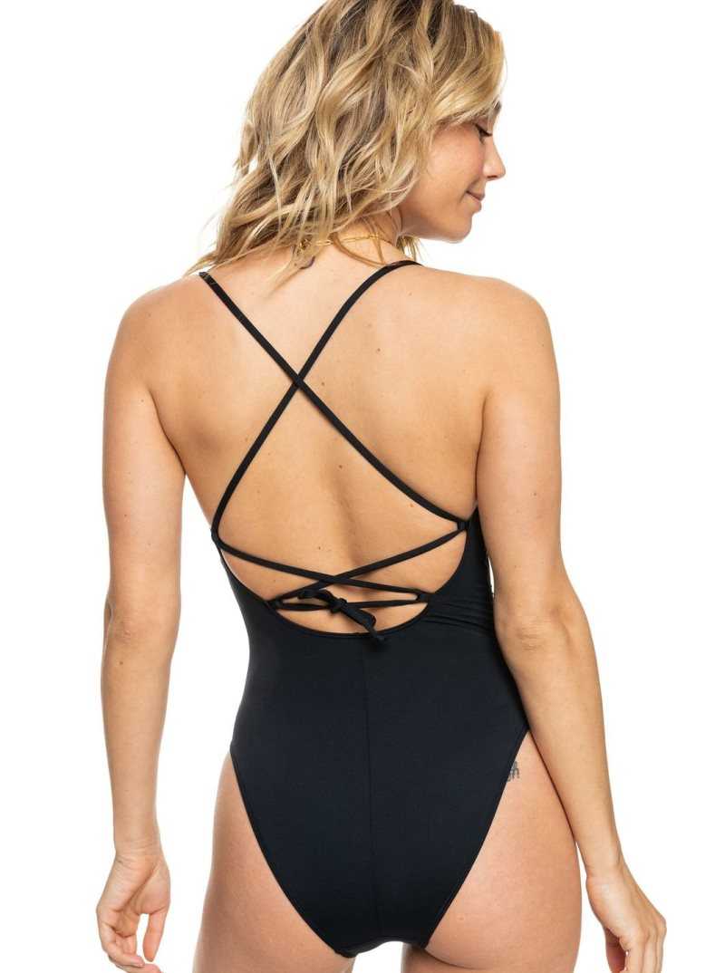 Anthracite Roxy Beach Classics One-Piece Swimsuit | JOMFSE470