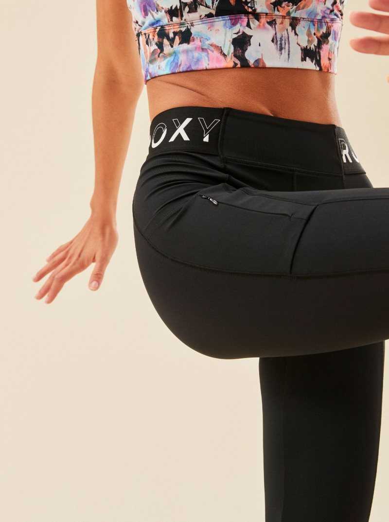 Anthracite Roxy Bold Moves Technical Leggings | MVTKJD346