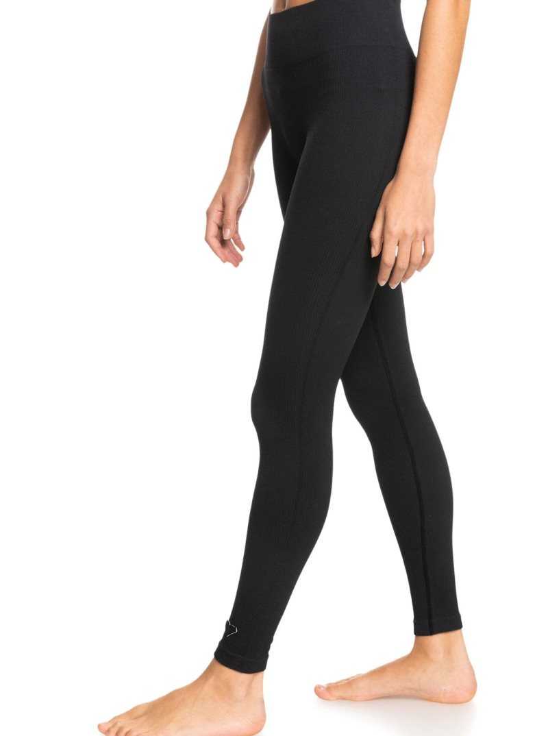 Anthracite Roxy Chill Out Seamless Technical Leggings | FPGSLX285