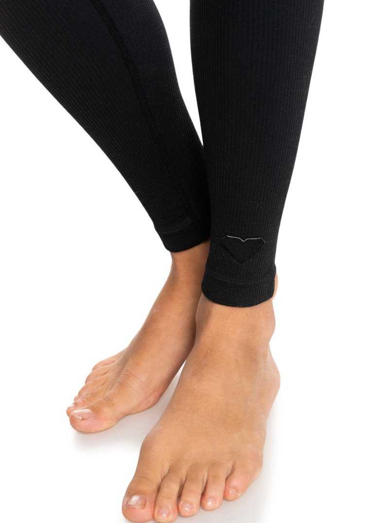 Anthracite Roxy Chill Out Seamless Technical Leggings | FPGSLX285