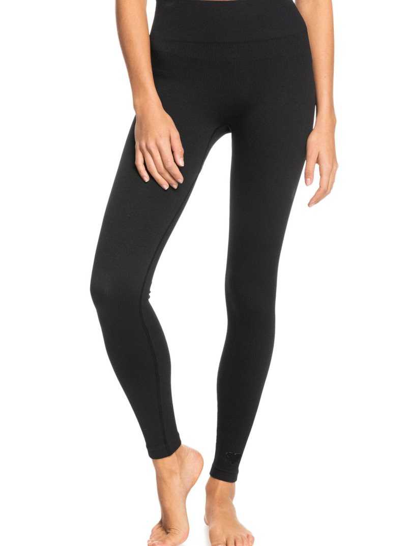 Anthracite Roxy Chill Out Seamless Technical Leggings | FPGSLX285