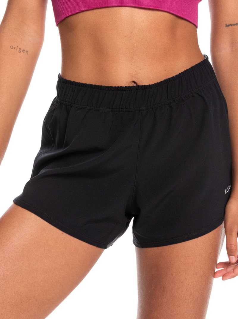 Anthracite Roxy Corsica Calling Workout Shorts | DITYNS472