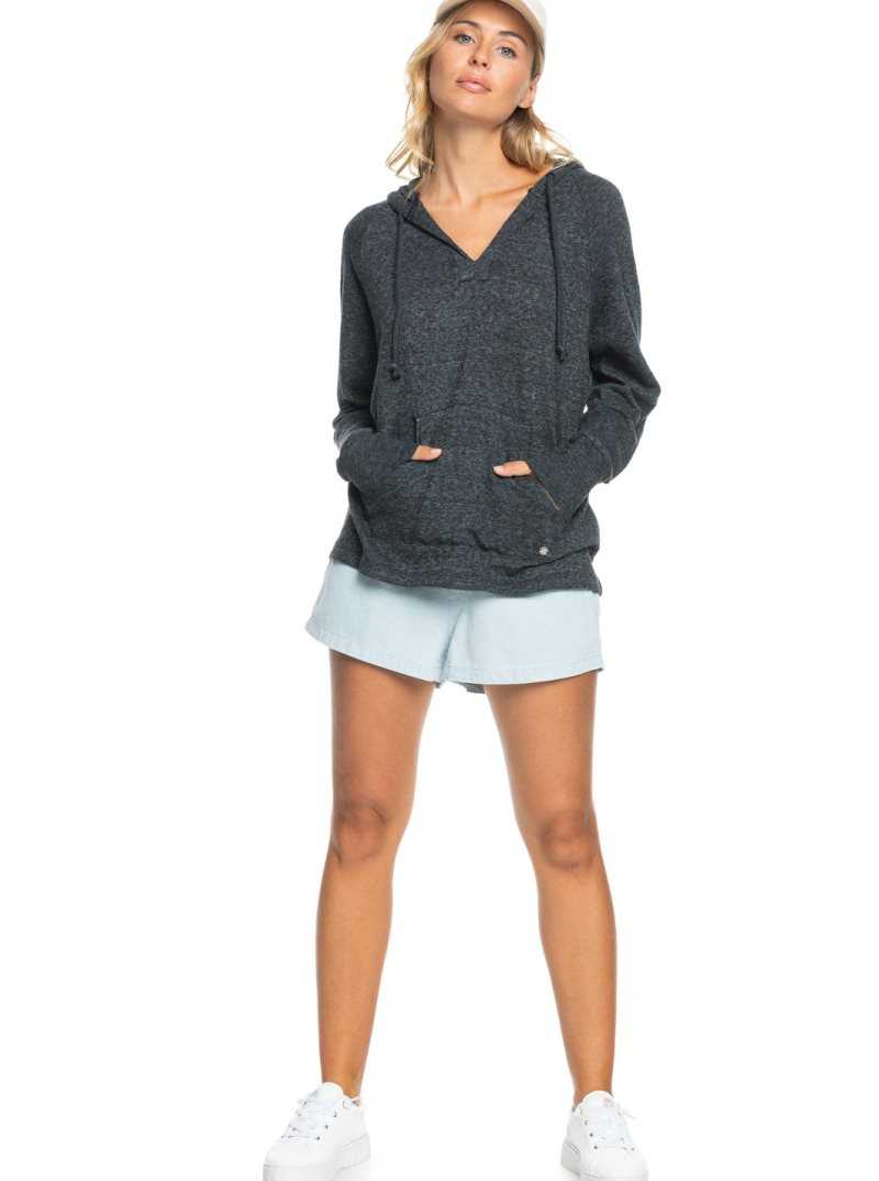 Anthracite Roxy Destination Surf Hoodie | MBNCRK572