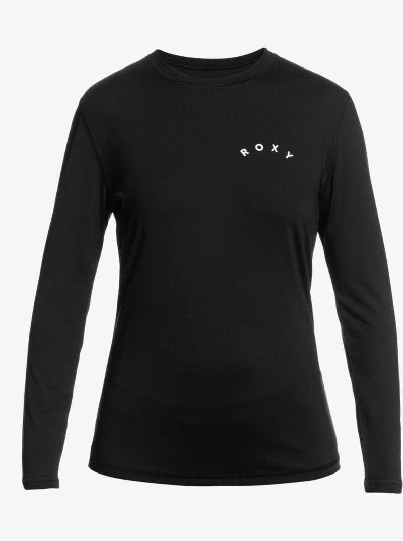 Anthracite Roxy Enjoy Waves Long Sleeve UPF 50 Rashguard | AURKEZ316