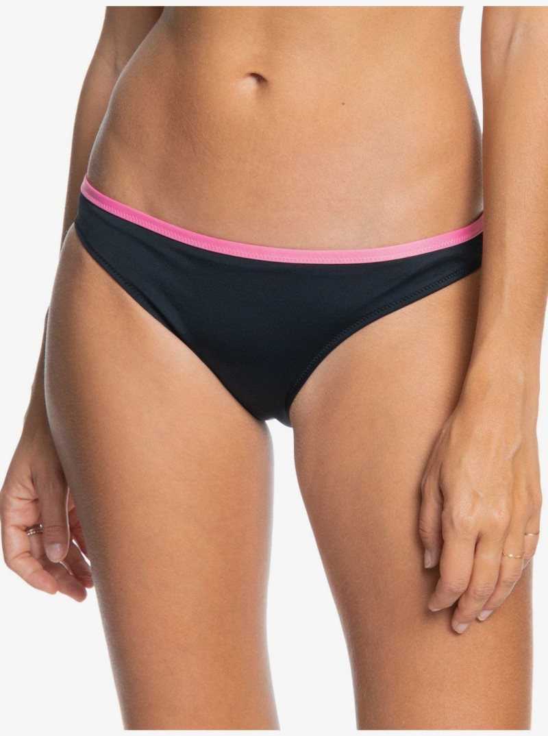 Anthracite Roxy Fitness Regular Bikini Bottoms | KPQESB561