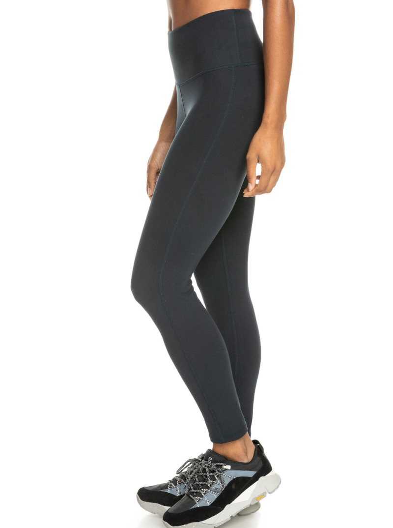 Anthracite Roxy Heart Into It Technical Leggings | LMENTQ461