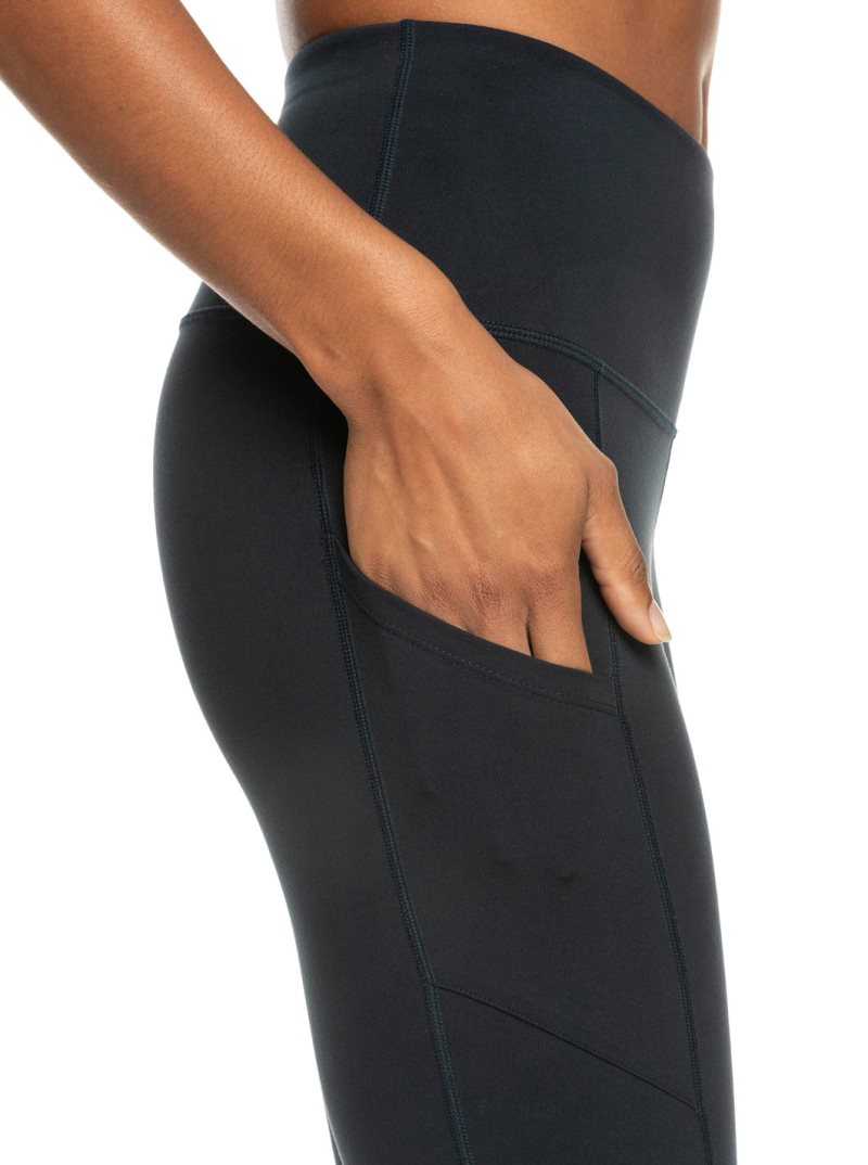 Anthracite Roxy Heart Into It Technical Leggings | LMENTQ461