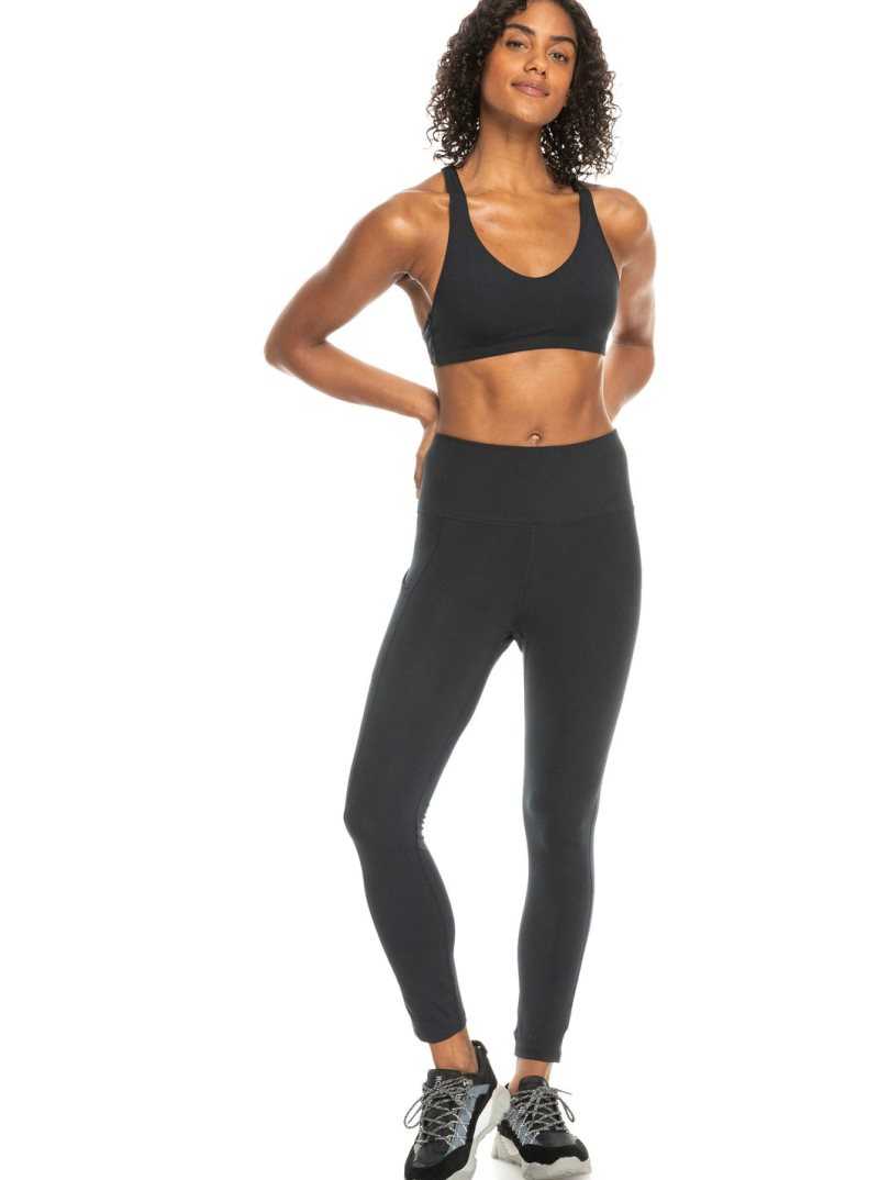 Anthracite Roxy Heart Into It Technical Leggings | LMENTQ461