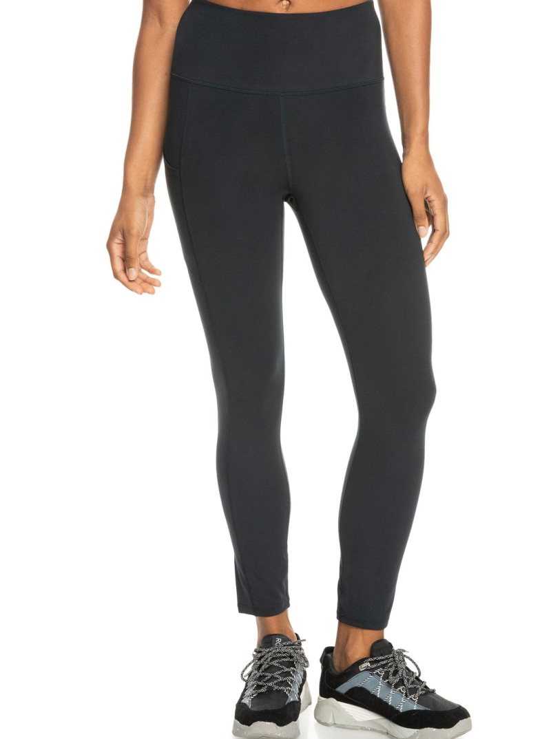 Anthracite Roxy Heart Into It Technical Leggings | LMENTQ461