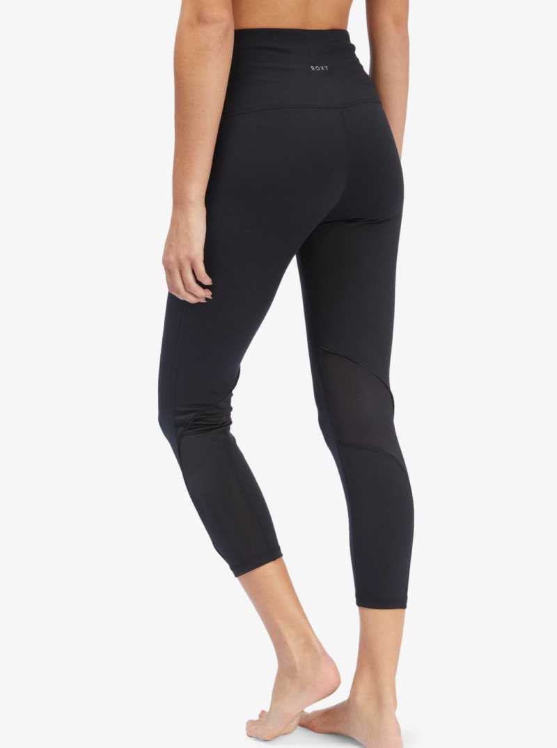 Anthracite Roxy Interstellar Disco Fitness Leggings | EVTLIS401