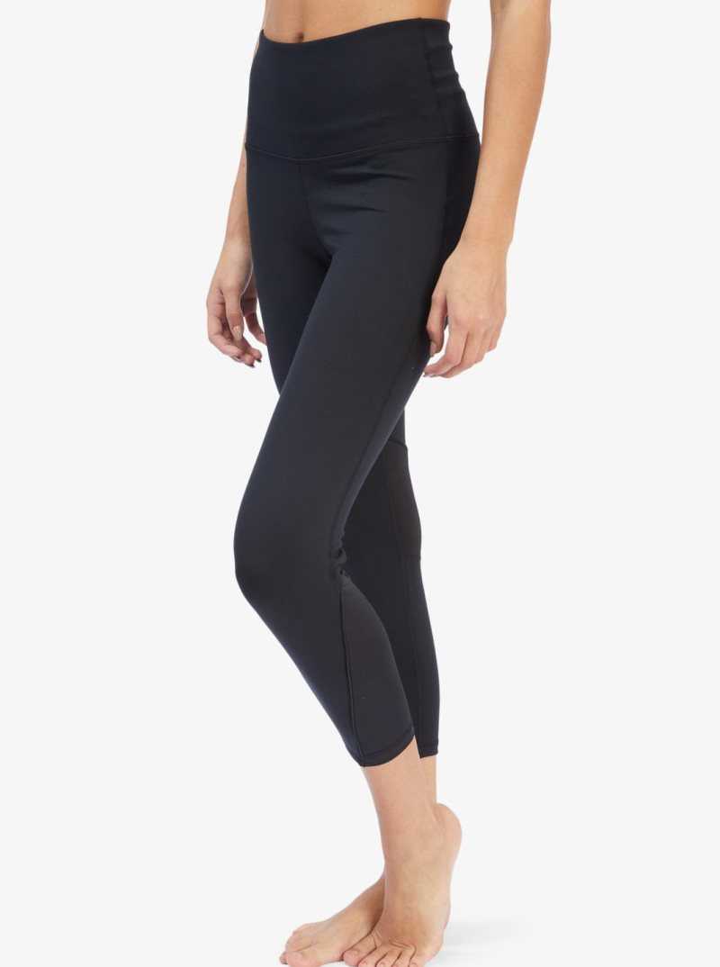 Anthracite Roxy Interstellar Disco Fitness Leggings | EVTLIS401