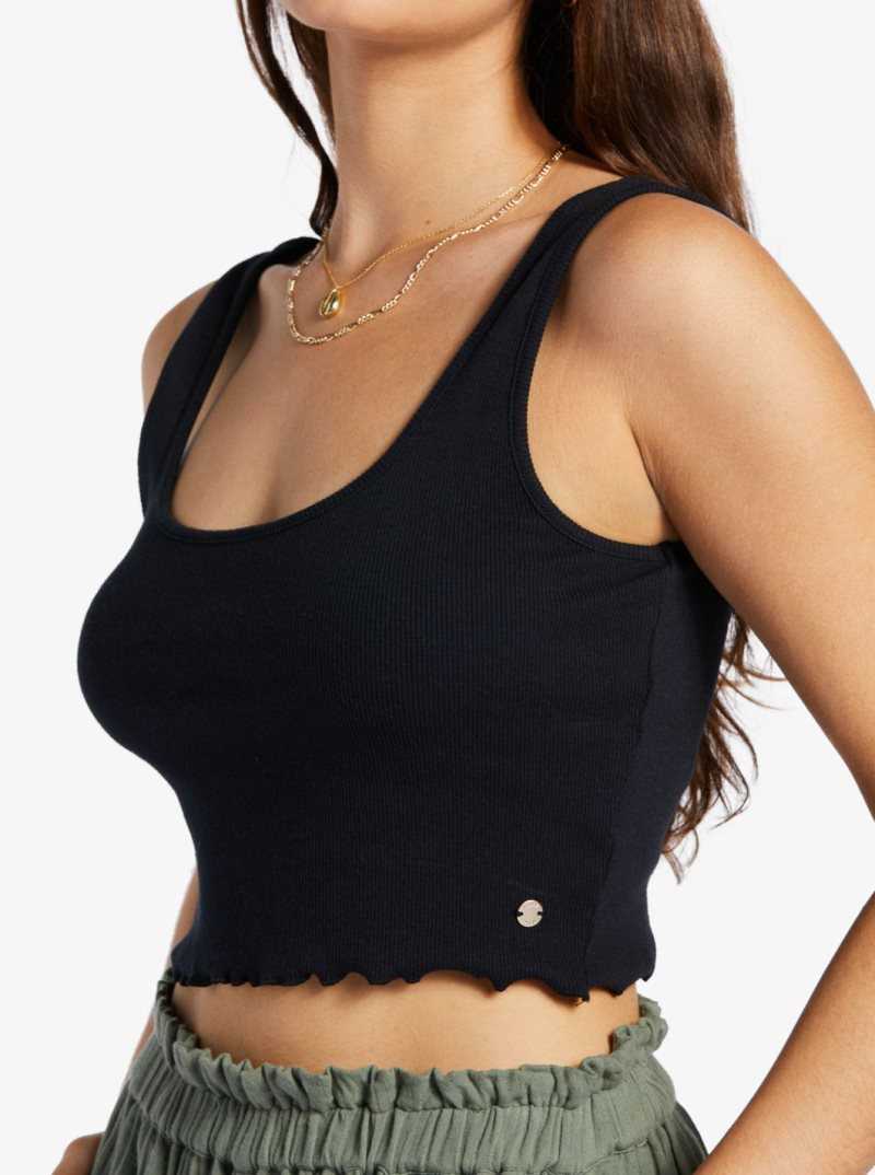 Anthracite Roxy Keep It Wavy Tank Top | CWGXKD761