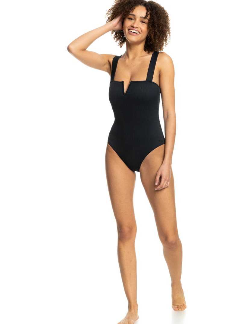 Anthracite Roxy Love The Coco One-Piece Swimsuit | URBONX641