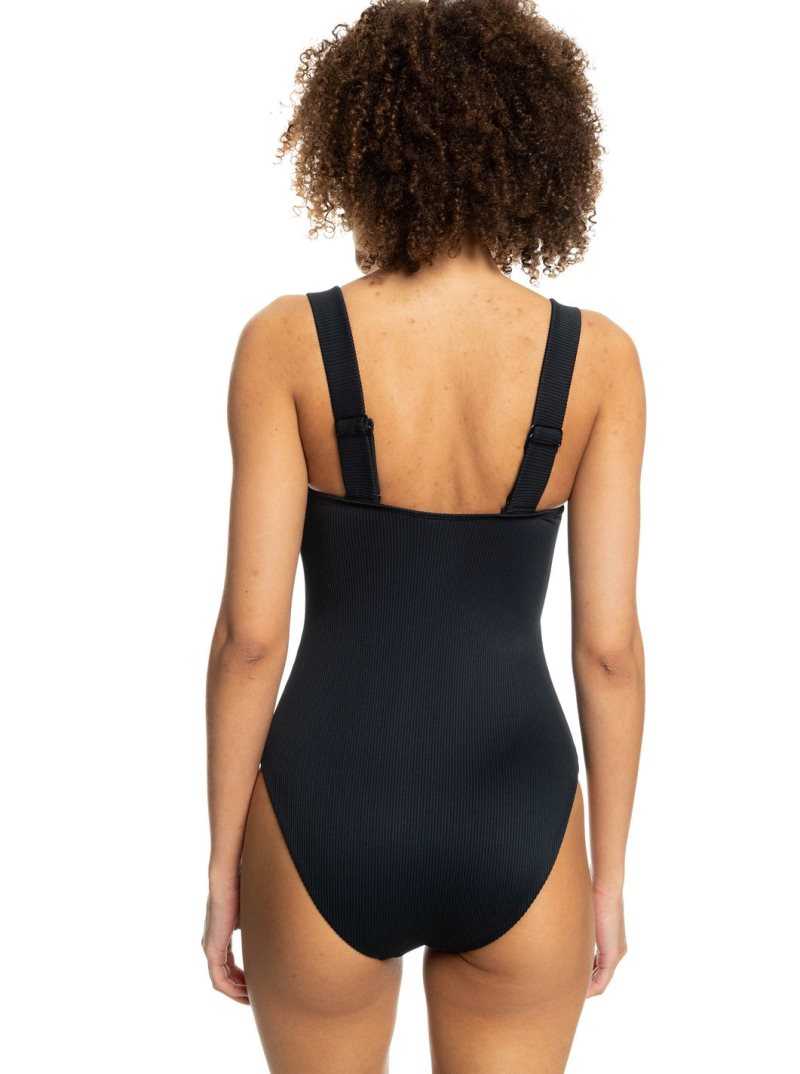 Anthracite Roxy Love The Coco One-Piece Swimsuit | URBONX641