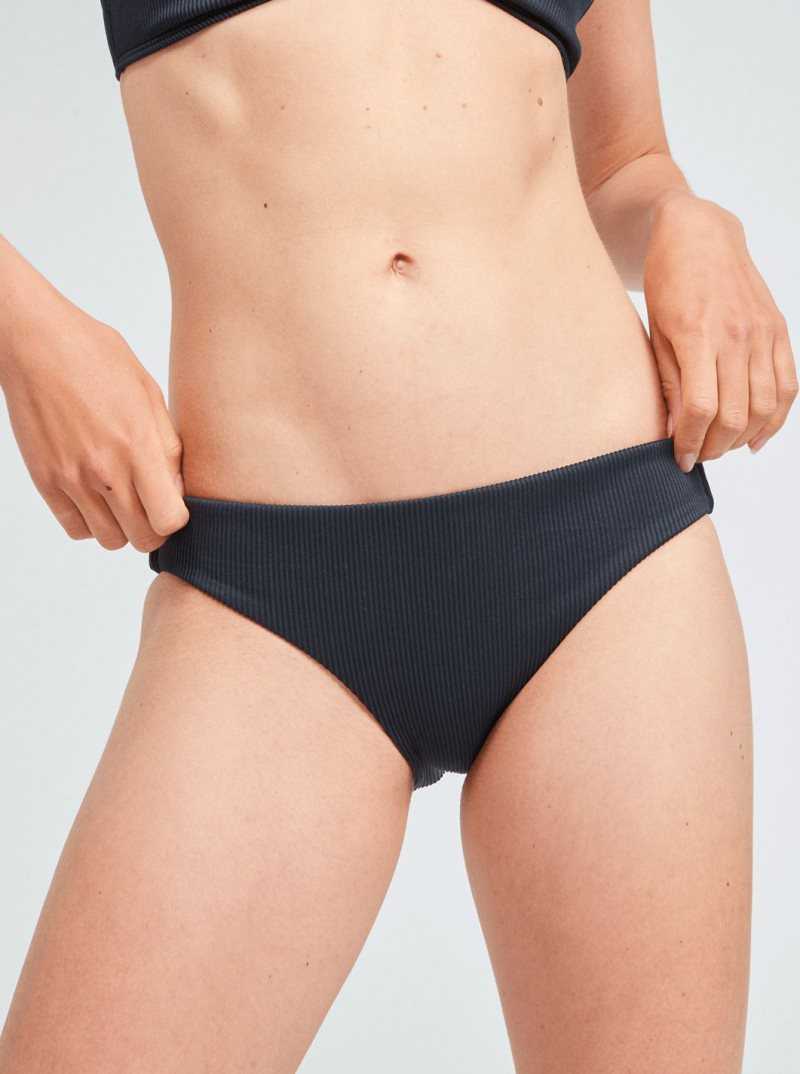 Anthracite Roxy Love The Comber Bikini Bottoms | HZEXJP241