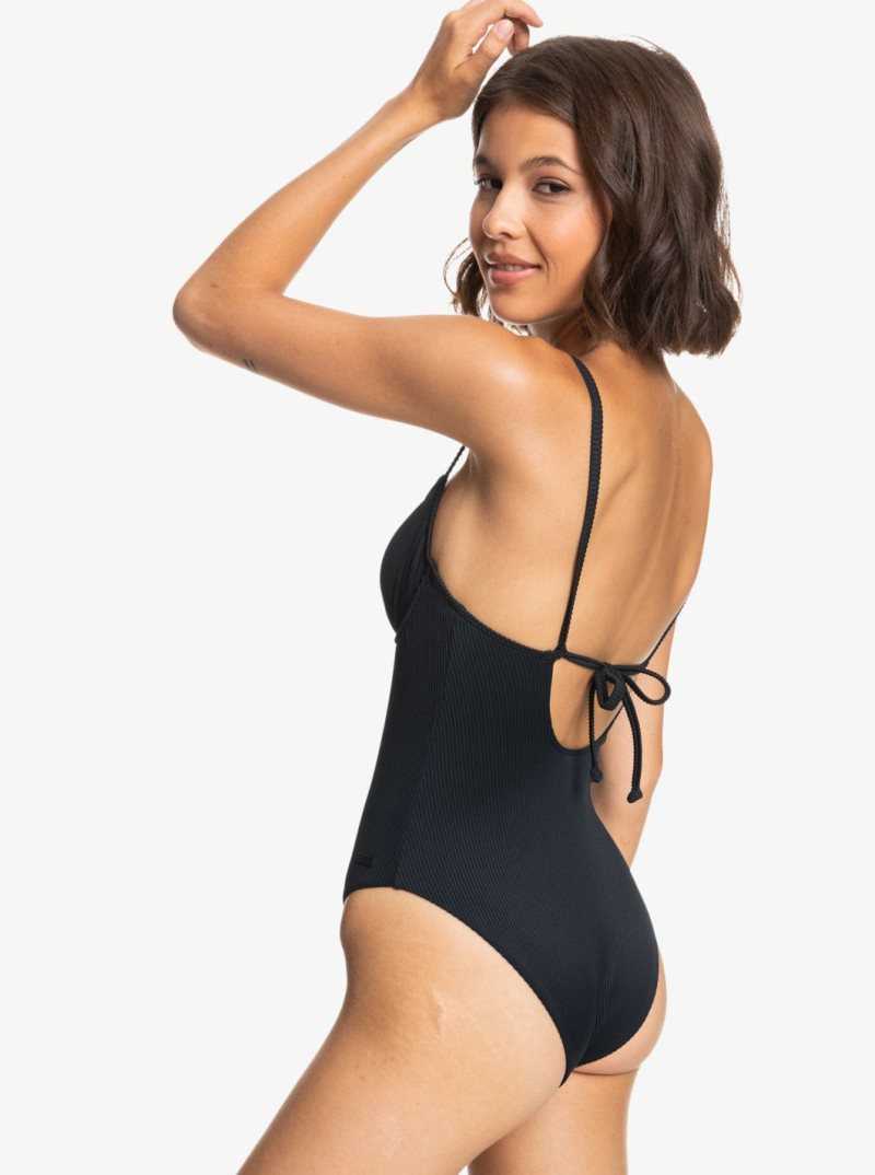 Anthracite Roxy Love The Muse One-Piece Swimsuit | KSXGEQ861