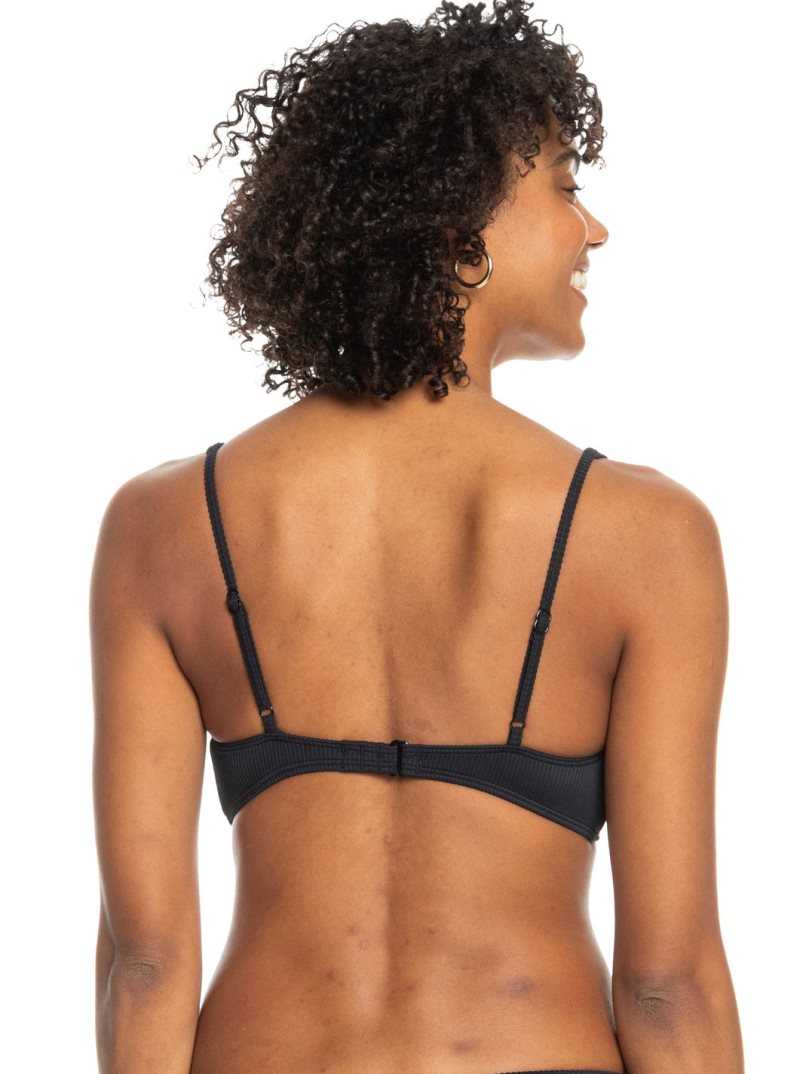 Anthracite Roxy Love The Oceana Bikini Top | TWGOJF892