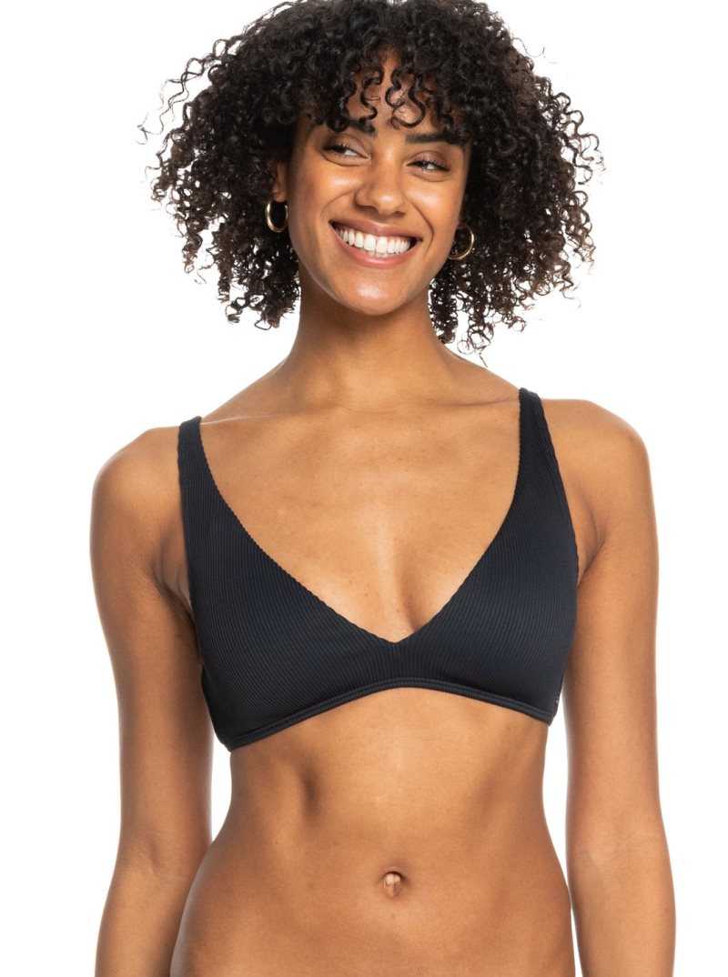 Anthracite Roxy Love The Oceana Bikini Top | TWGOJF892