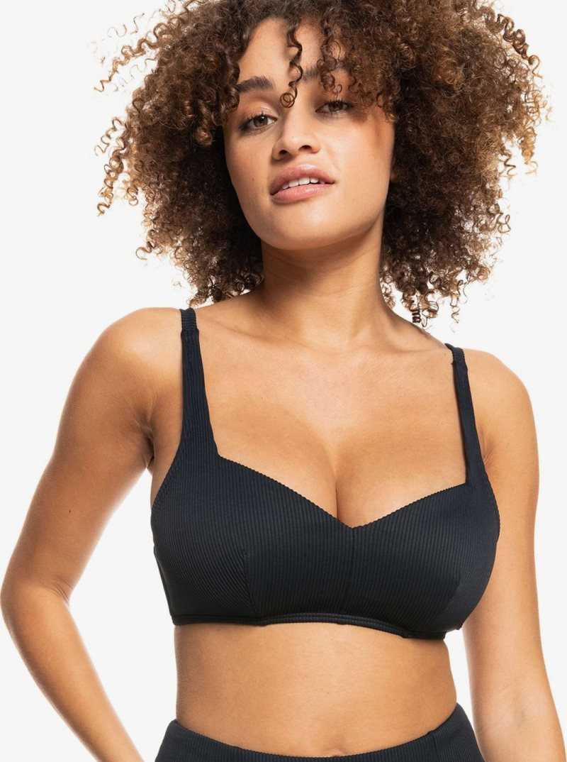 Anthracite Roxy Love The Sun Ray Bikini Top | EPGCWH861