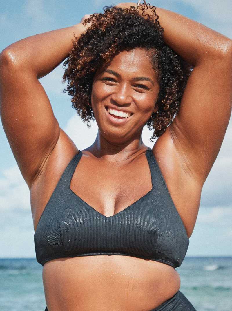 Anthracite Roxy Love The Sun Ray Bikini Top | EPGCWH861