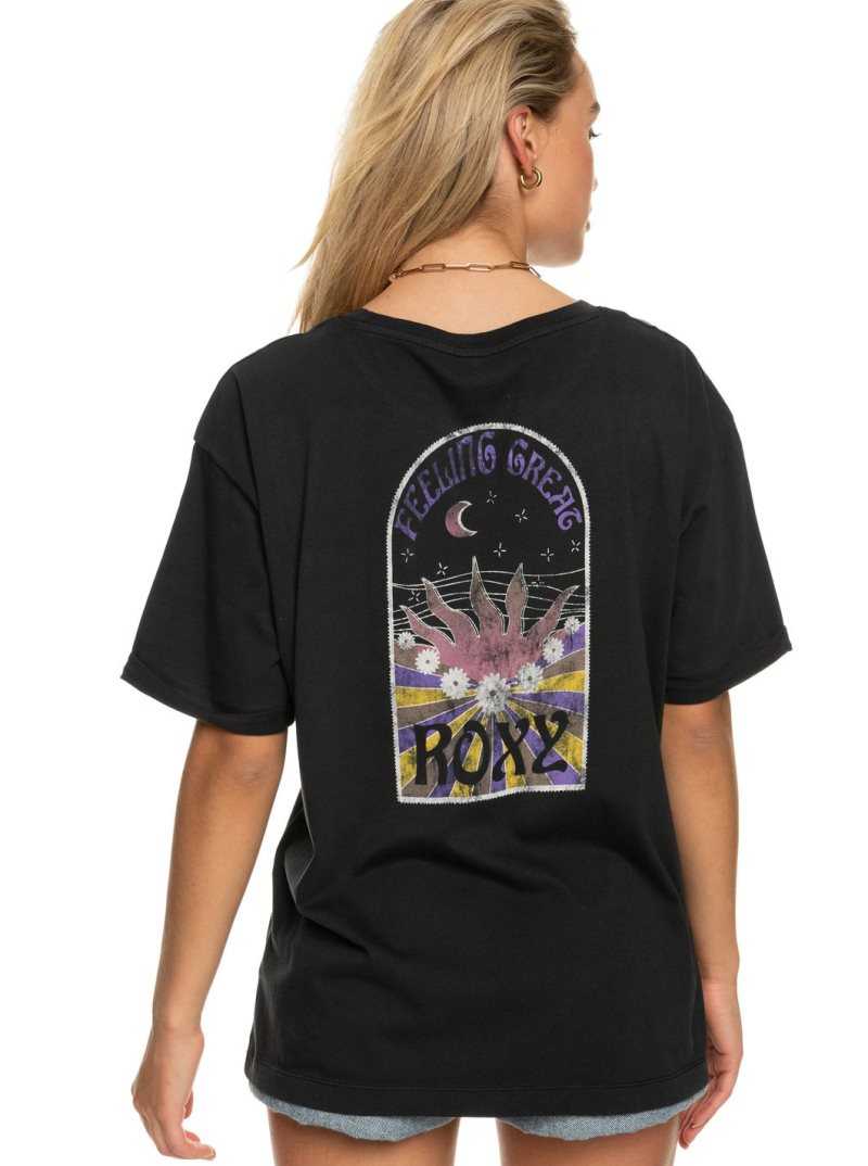 Anthracite Roxy Loving Bomb T-Shirt | YHFORL324