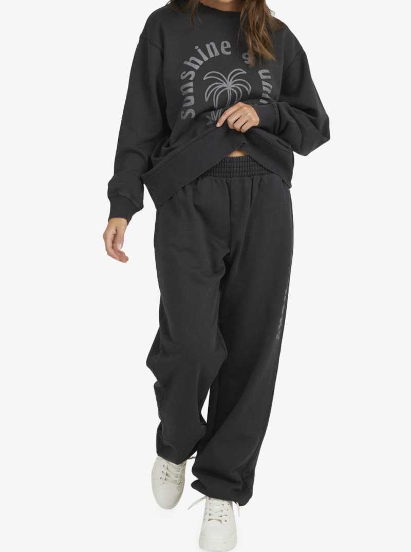 Anthracite Roxy Move On Up Baggy Sweatpants | VXUBLY941