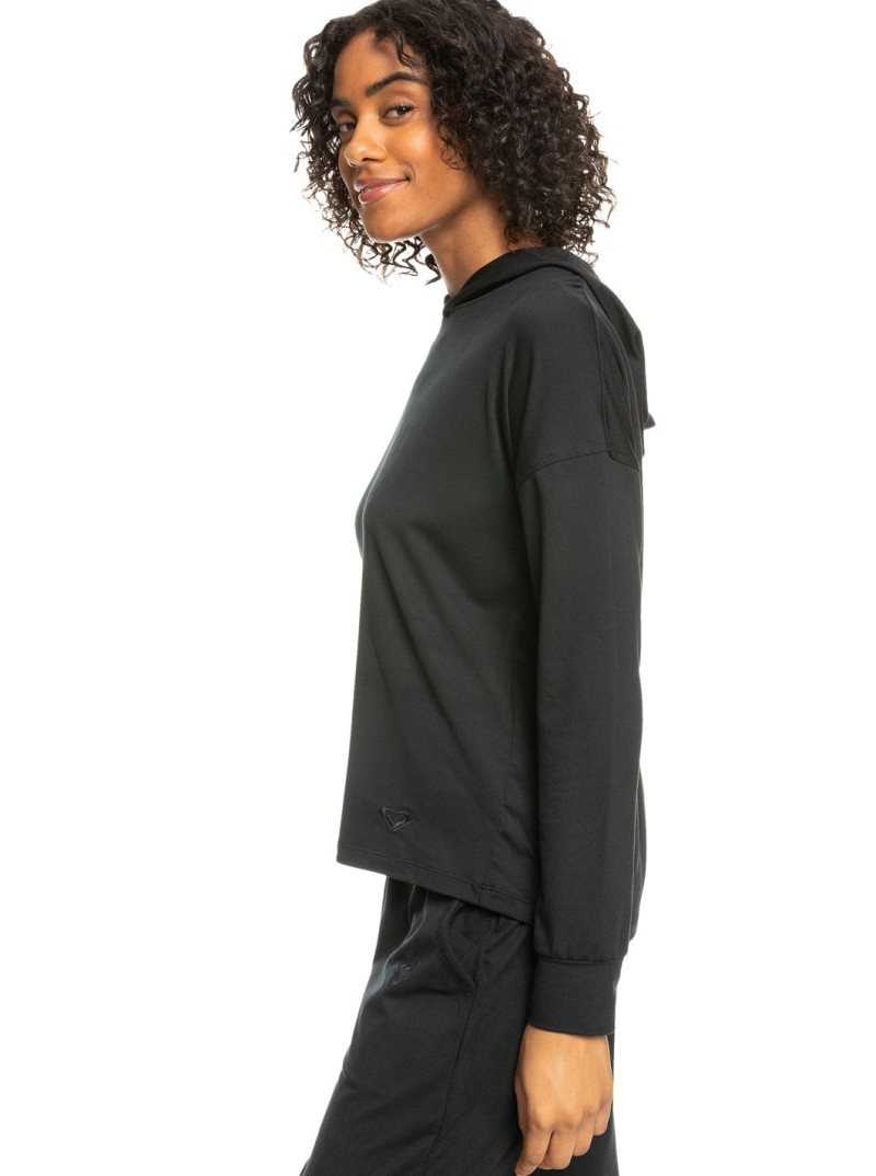 Anthracite Roxy Naturally Active Hoodie | DZHPEL468