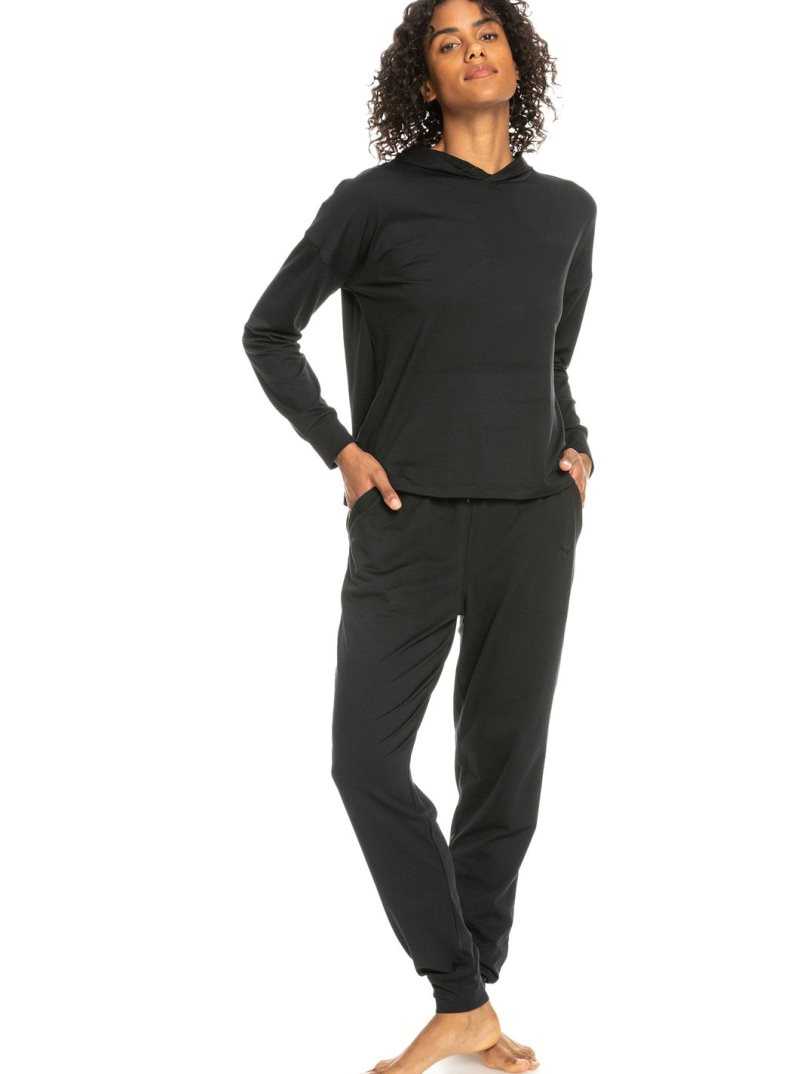 Anthracite Roxy Naturally Active Hoodie | DZHPEL468