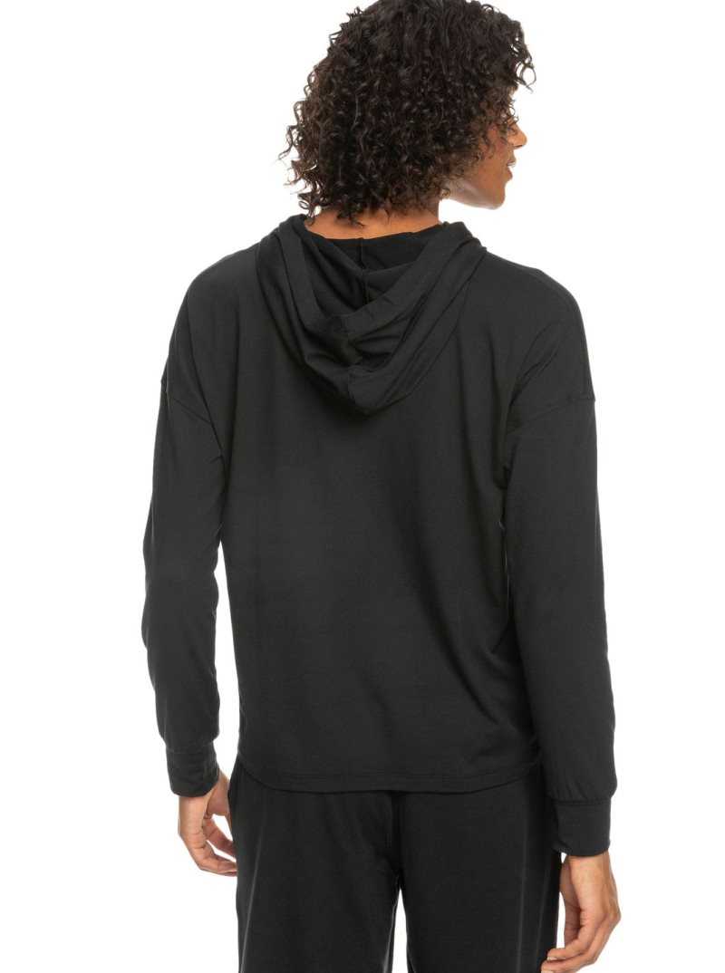 Anthracite Roxy Naturally Active Hoodie | DZHPEL468