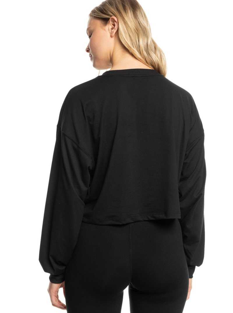 Anthracite Roxy Naturally Active Long Sleeve T-Shirt | ZIUYLA853