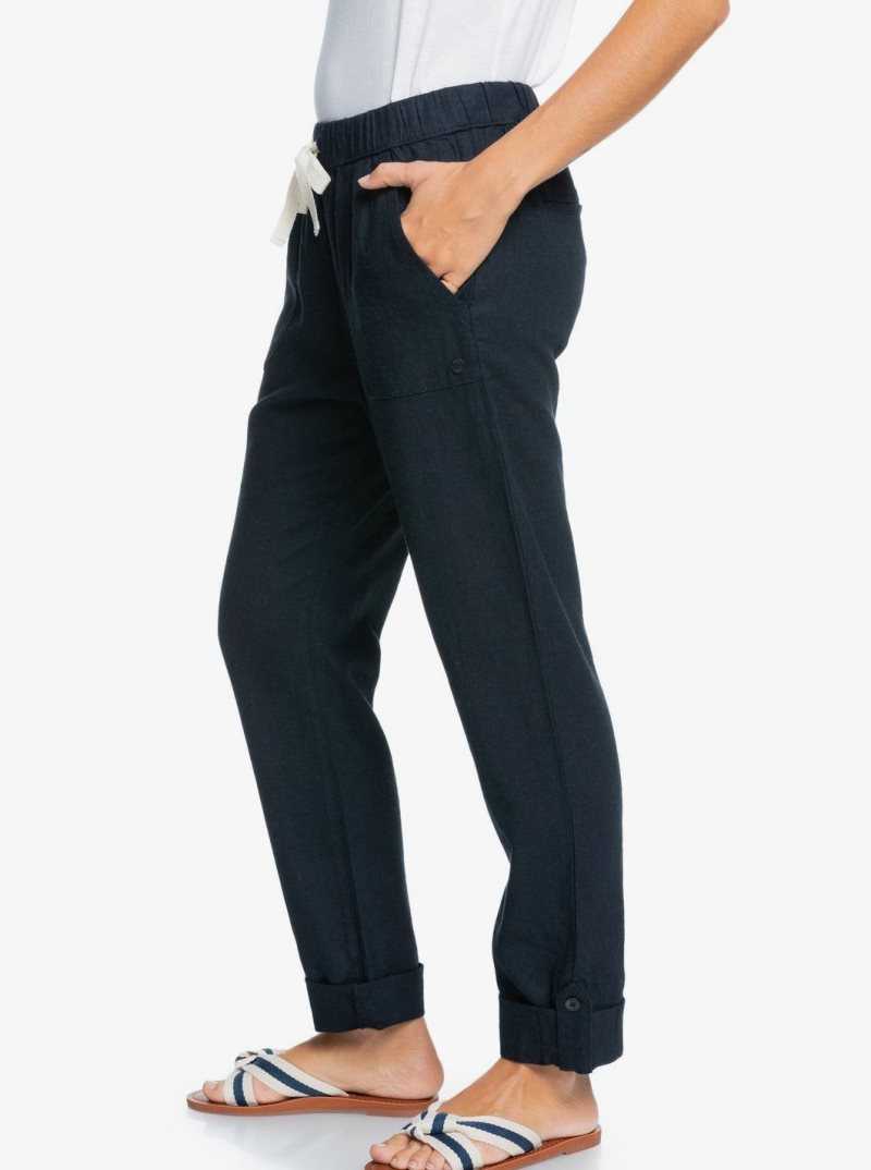 Anthracite Roxy On The Seashore Cargo Pants | HRZMXW192