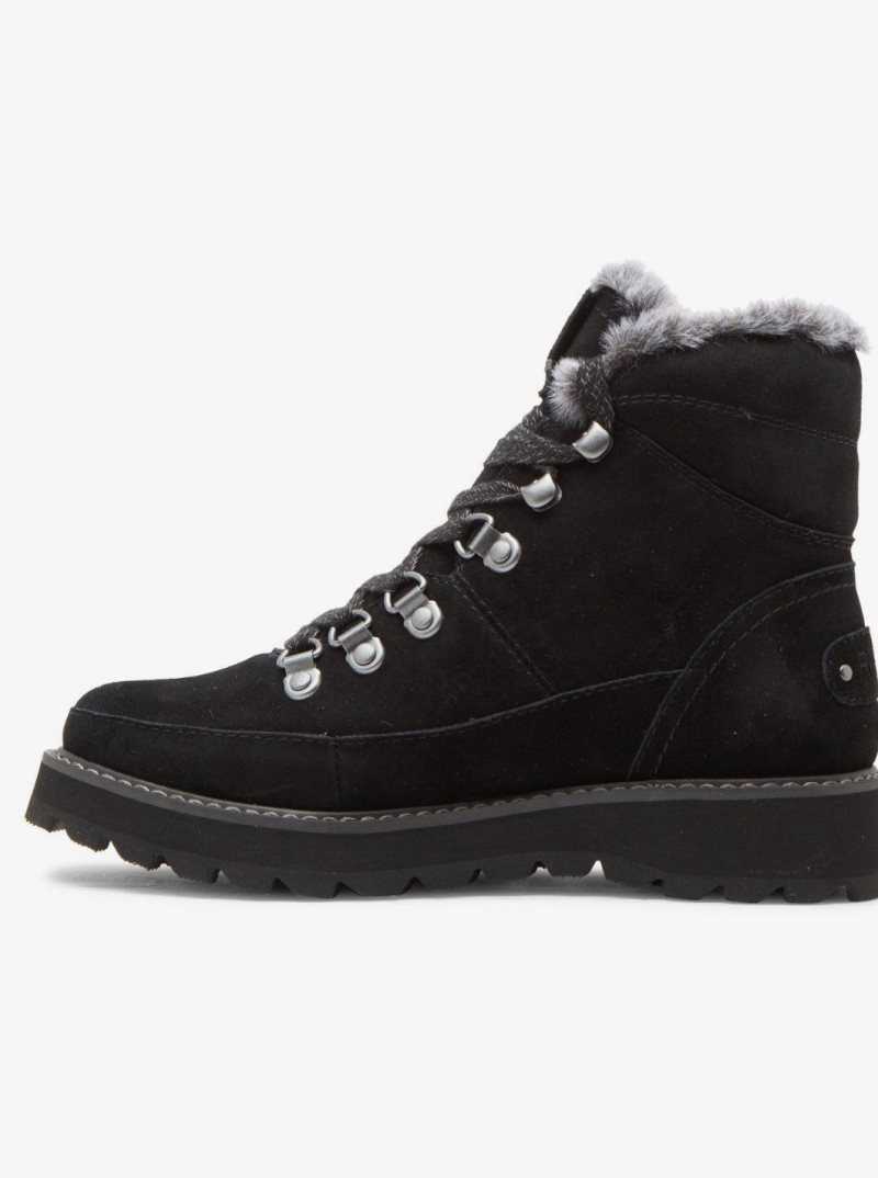 Anthracite Roxy Sadie Lace-Up Boots | GSCUHA107