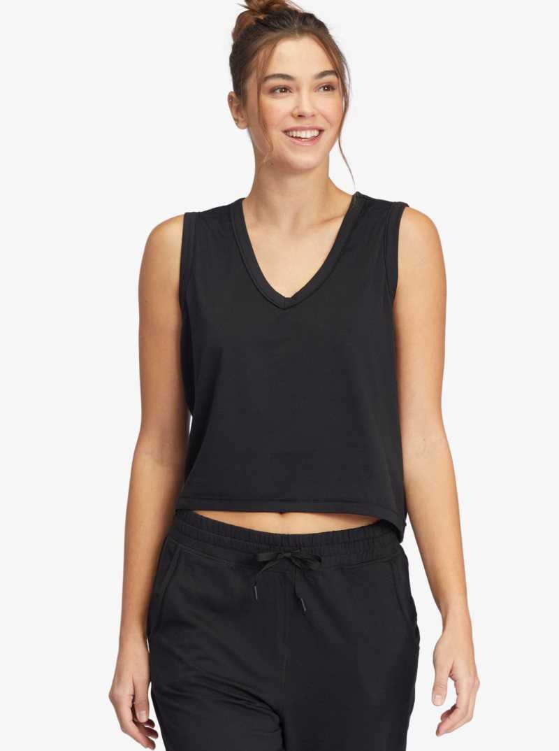 Anthracite Roxy Sun Might Shine V-Neck Tank Top | LAIKWZ280