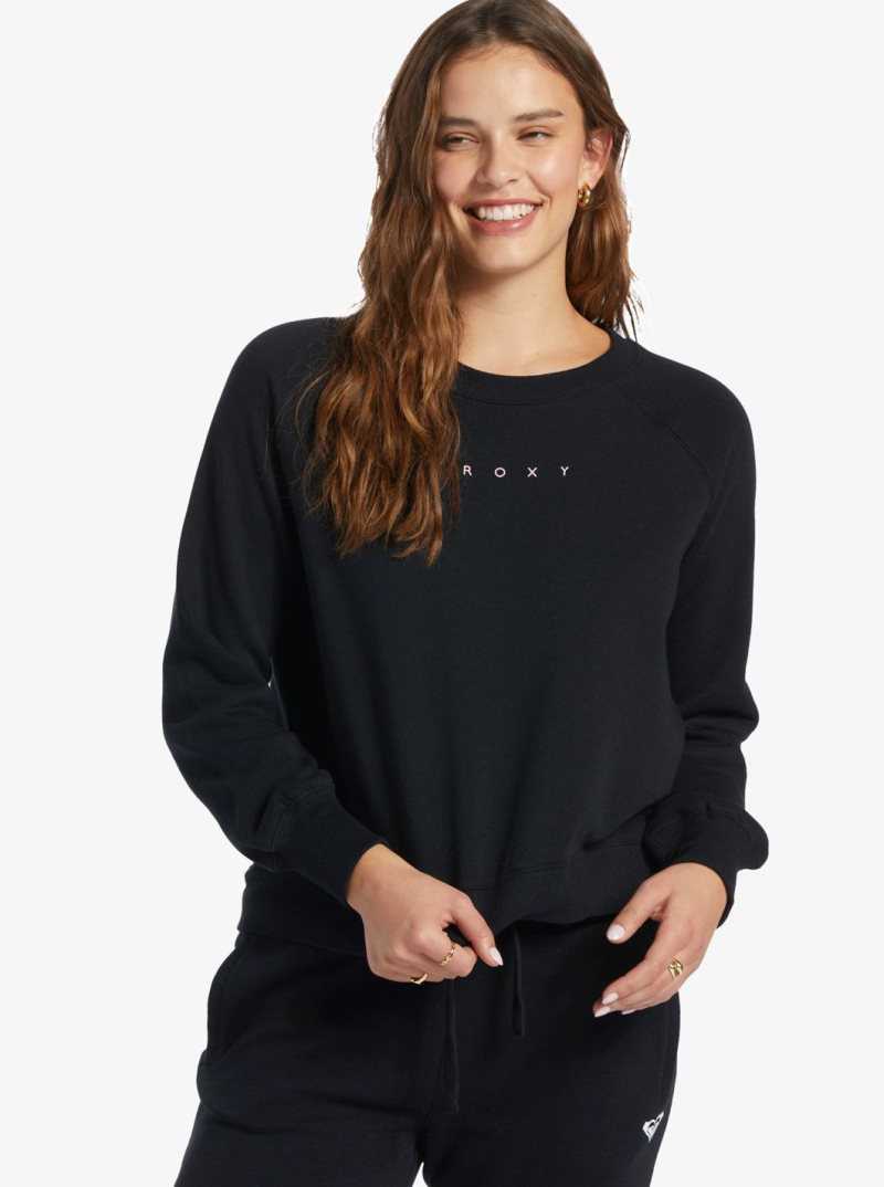 Anthracite Roxy Wild Ride Sweatshirt | JTKFSA564