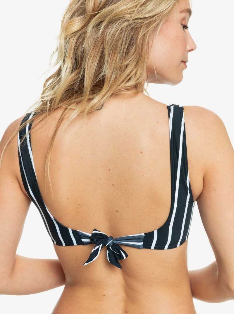 Anthracite S Sweet Escape Roxy Beach Classics Elongated Triangle Bikini Top | HTXUQI024